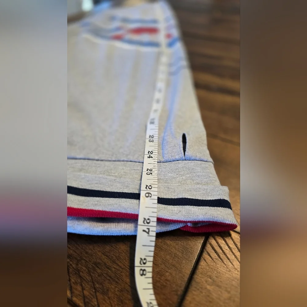 Stylish Gray Dog Polo Shirt with Red and Blue Accents